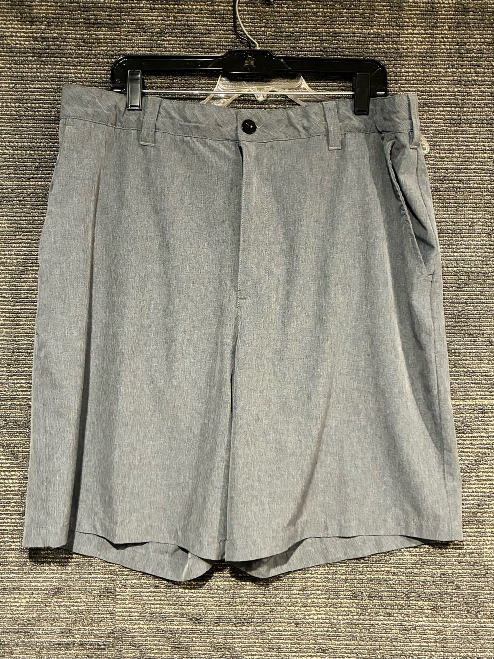 Reebok Golf Men's Heather Gray Flat-Front Shorts Sz 42